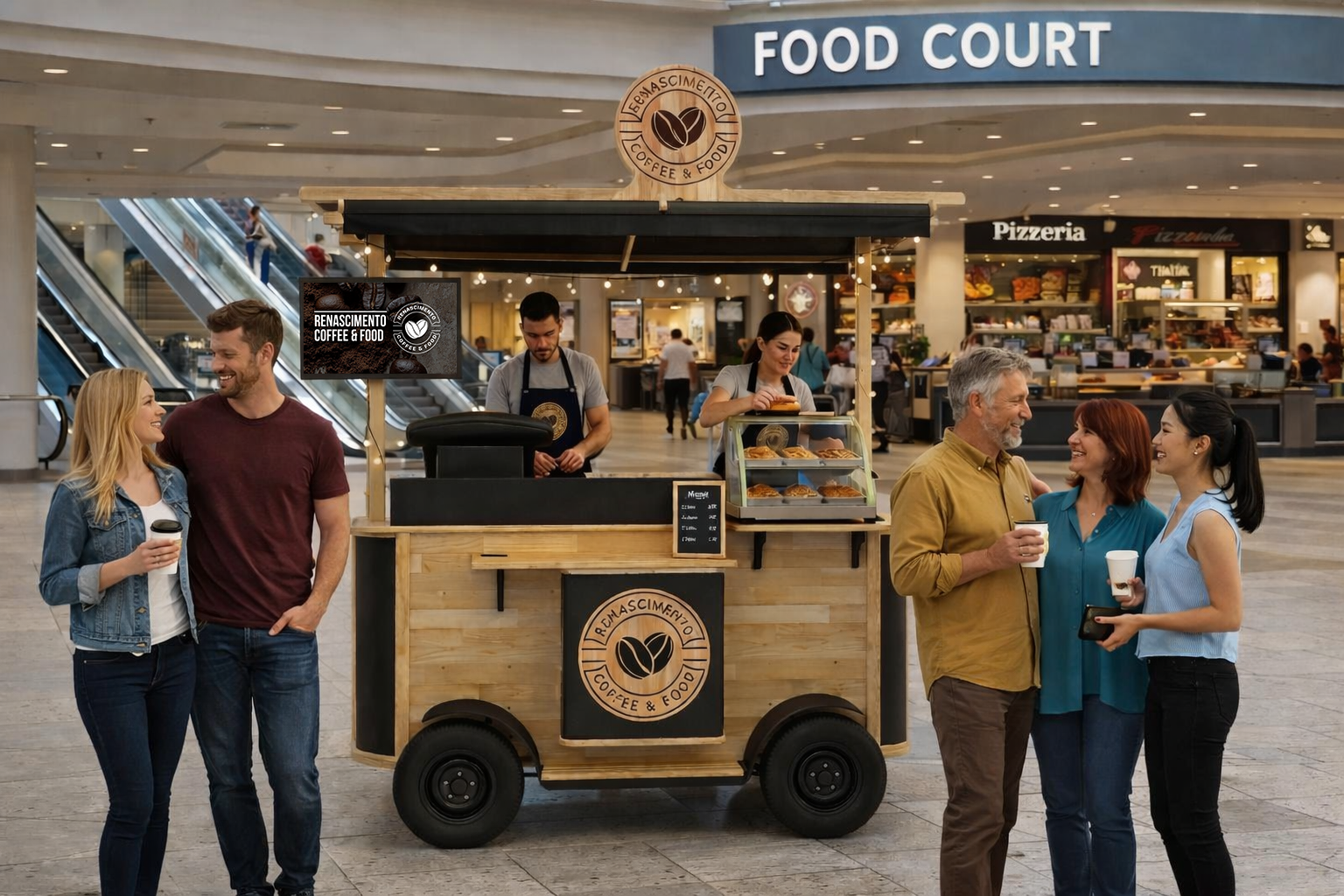 Coffee & Food para evento de alto fluxo
